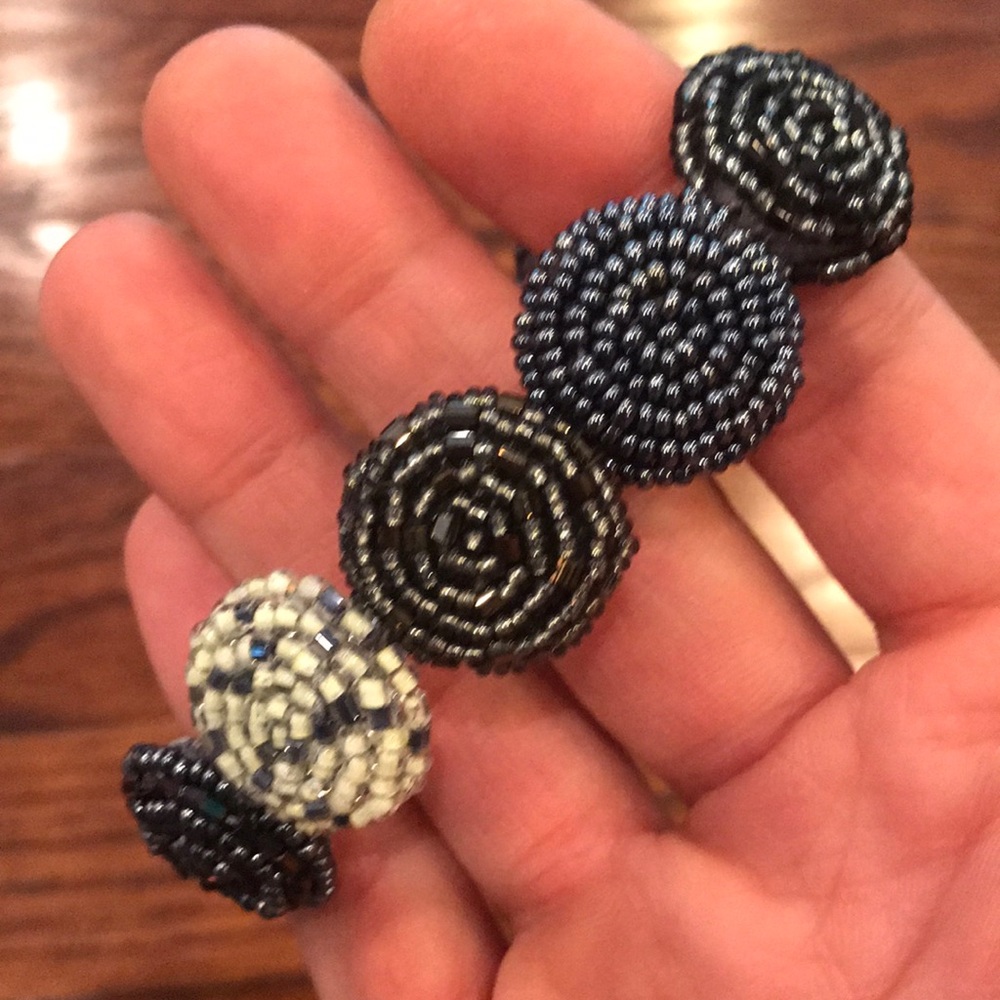 Navy Beaded Bracelet